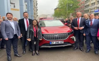 Türkiye’nin yerli otomobili Togg Zonguldak’ta tanıtıldı