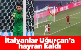 Uğurcan'ın çıkardığı topa İtalyanlar bile inanamadı!