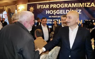 Ulaştırma ve Altyapı Bakanı Karaismailoğlu, Trabzon’da iftarda konuştu: