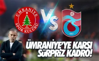 Ümraniyespor - Trabzonspor (Muhtemel 11ler)