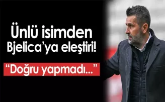 Ünlü isimden Trabzonspor’un teknik adamı Bjelica’ya eleştiri! “Doğru yapmadı...“