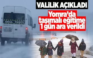 Valilik açıkladı... Yomra'da taşımalı eğitime kar engeli...
