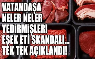 Vatandaşa neler neler yedirmişler! Eşek eti skandalı...