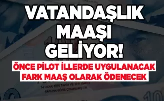 Vatandaşlık maaşı geliyor! 2026 yılında başlayacak...