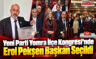 Yeni Parti Yomra İlçe Kongresi’nde Erol Pekşen Başkan Seçildi