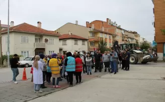Yeniçağa'da deprem ve yangın tatbikatı gerçekleştirildi