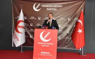 Yeniden Refah Partisi Genel Başkanı Erbakan, Ordu’da konuştu: