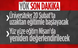 YÖK Başkanı Erol Özvar: Uygulamalı programlarda eğitimler yüz yüze sürecek