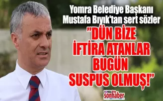 Yomra Belediye Başkanı Mustafa Bıyık’tan sert sözler