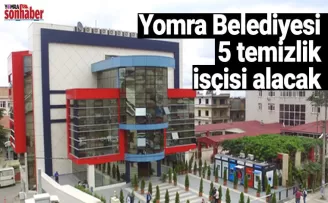 Yomra Belediyesi 5 temizlik işçisi alacak