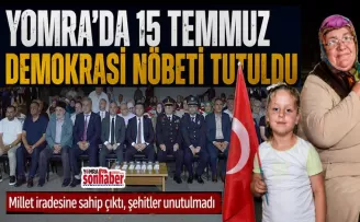 Yomra’da 15 Temmuz Demokrasi Nöbeti Tutuldu