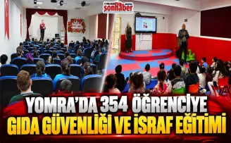 Yomra’da 354 Öğrenciye Gıda Güvenliği ve İsraf Eğitimi