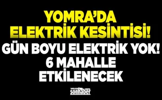 Yomra’da 7 Saatlik Elektrik Kesintisi! İşte O Mahalleler