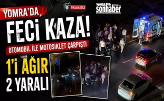 Yomra’da Feci Kaza: Otomobil ile Motosiklet Çarpıştı, 1’i Ağır 2 Yaralı