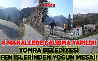 Yomra’da Fen İşleri Ekiplerinden Yoğun Mesai