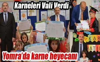 Yomra'da karne heyecanı