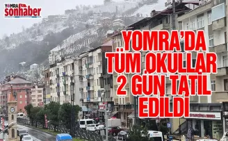 Yomra’da okullar tatil edildi!