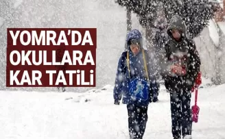 Yomra'da okullarda kar tatili!
