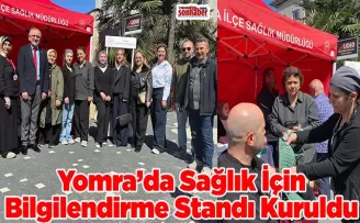 Yomra’da Sağlık İçin Bilgilendirme Standı Kuruldu
