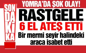 Yomra’da şok olay... Rastgele havaya ateş açtı