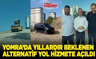 YOMRA’DA YILLARDIR BEKLENEN ALTERNATİF YOL HİZMETE AÇILDI