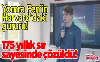 Yomra Fen’in Harvard’daki gururu! 175 yıllık sır sayesinde çözüldü!