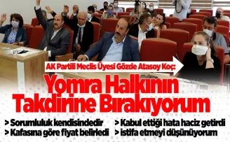 Yomra halkının takdirine bıkarıyorum