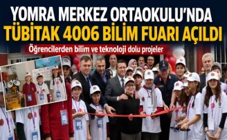 Yomra Merkez Ortaokulu’nda TÜBİTAK 4006 Bilim Fuarı Açıldı