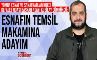 Yomra’nın geleceği için Esnafın temsil makamına adayım