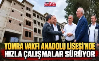 Yomra Vakfı Anadolu Lisesi’nde Hızla Çalışmalar Sürüyor
