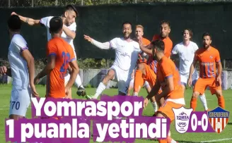 Yomraspor 1 puanla yetindi...