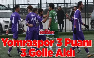 Yomraspor 3 Puanı 3 Golle Aldı