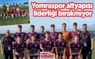 Yomraspor altyapısı liderliği bırakmıyor