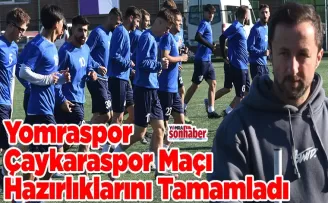 Yomraspor, Çaykaraspor Maçı Hazırlıklarını Tamamladı