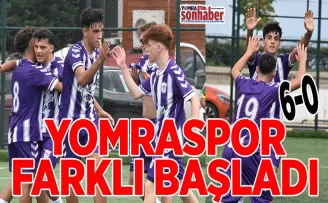 Yomraspor farklı başladı: 6-0