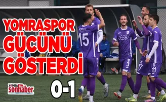 YOMRASPOR  GÜCÜNÜ GÖSTERDİ : 0-1 