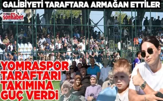 Yomraspor Taraftarı Takımına Güç Verdi
