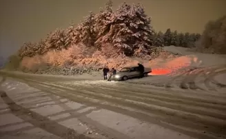 Zonguldak'ın yüksek kesimlerinde kar etkili oluyor