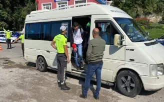 Zonguldak'ta kurallara uymayan 11 toplu taşıma aracı sürücüsüne para cezası