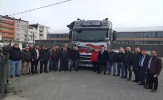Zonguldak’tan deprem bölgesine yardım tırı gönderildi