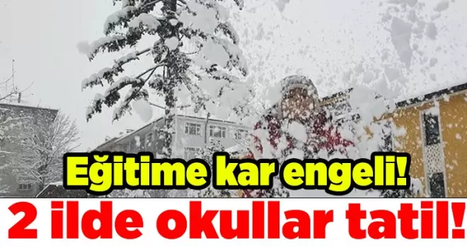 2 ilde eğitime kar engeli! Bazı ilçelerde okullar tatil