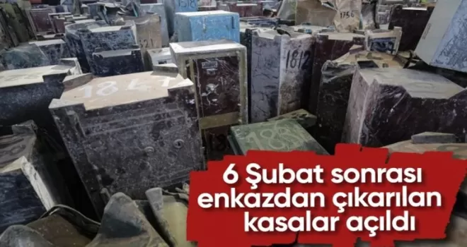 6 Şubat’taki depremlerin ardından enkazdan çıkarılan 197 çelik kasa açıldı