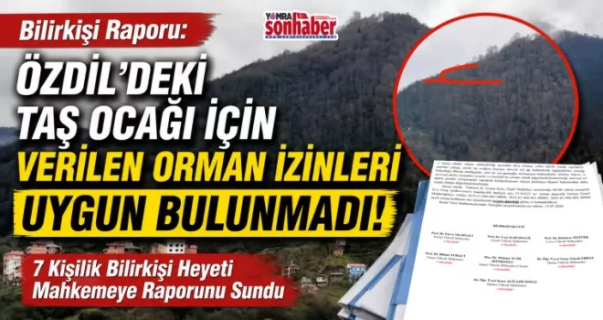7 Kişilik Bilirkişi Heyeti Mahkemeye Raporunu Sundu