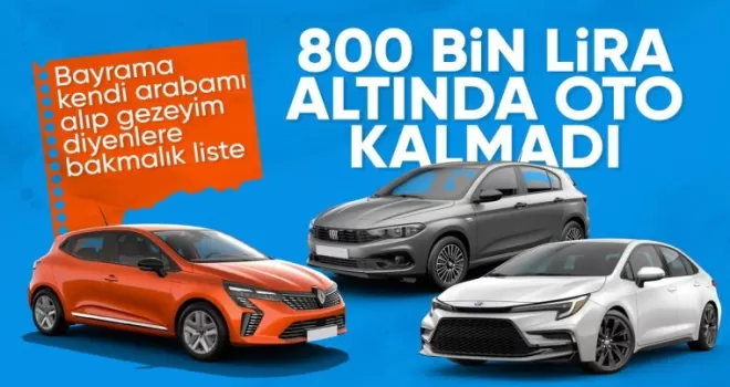 800 bin TL altı araç yok: İşte Türkiye’de satılan en ucuz otomobiller