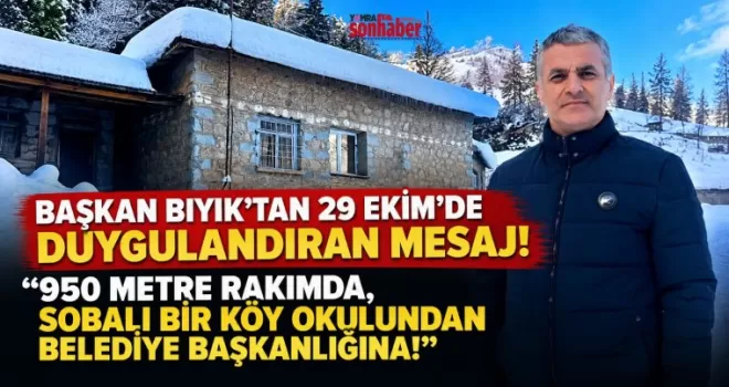 “950 METRE RAKIMDA, SOBALI BİR KÖY OKULUNDAN BELEDİYE BAŞKANLIĞINA!”