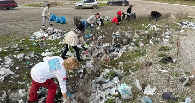 Abana’da çevre temizliği yapıldı