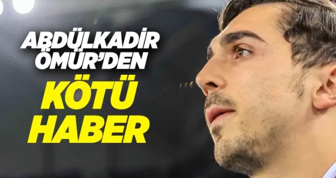 Abdülkadir Galatasaray Maçında Yok...