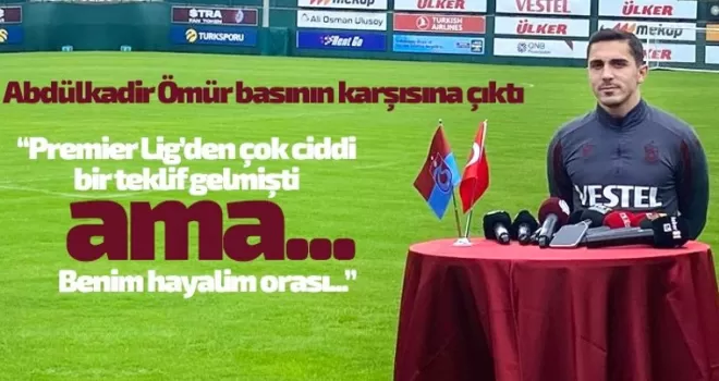 Abdülkadir Ömür basının karşısına geçti