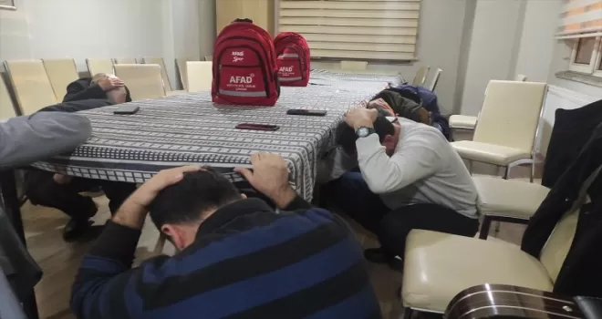 AFAD'dan "Deprem Anı Ülke Tatbikatı"