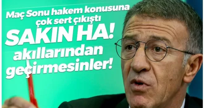 Ağaoğlu maç sonu hakem konusunda çok sert çıkıştı!